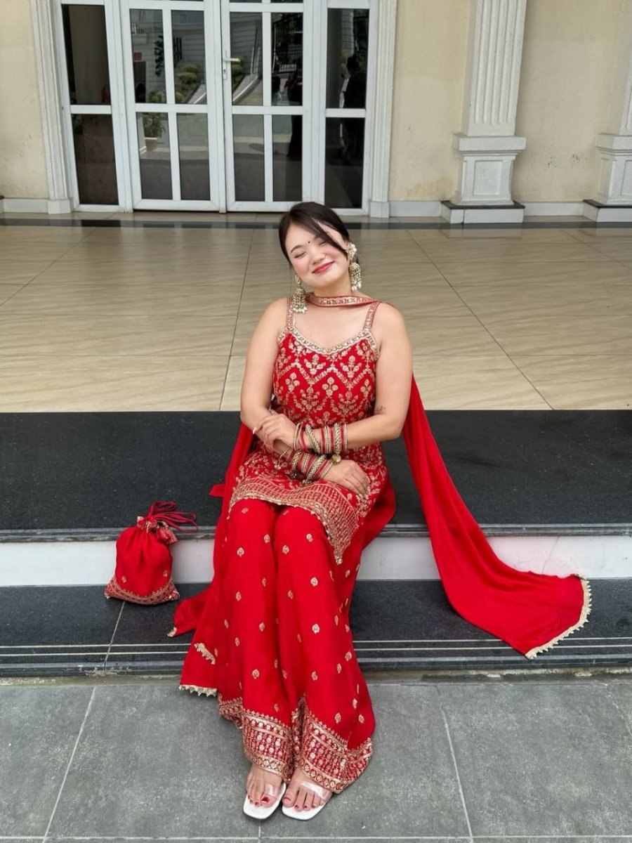 Nisha Sleeveless Sharara Set