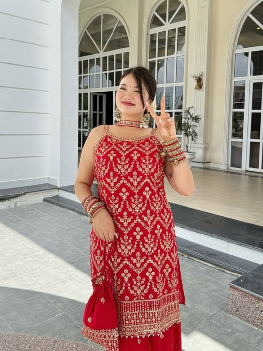 Nisha Sleeveless Sharara Set