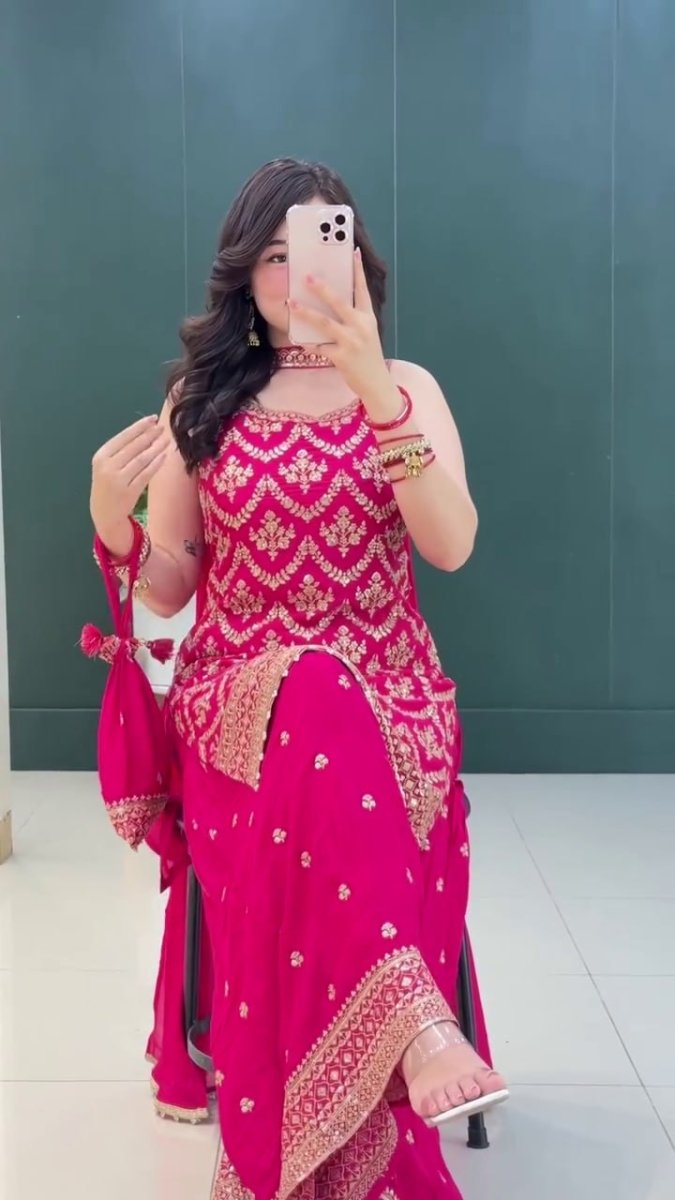 Nisha Sleeveless Sharara Set