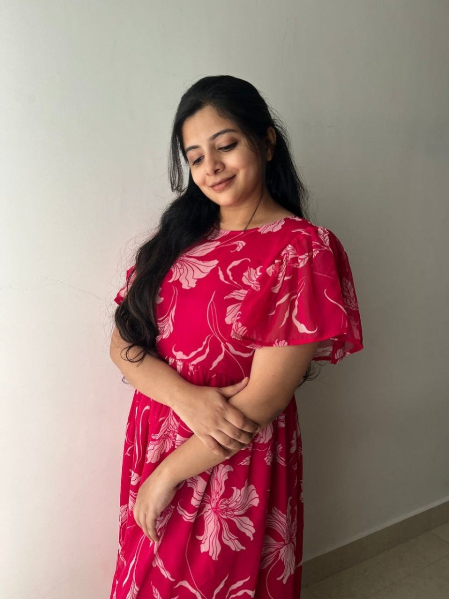 Florissa Pink Midi Dress