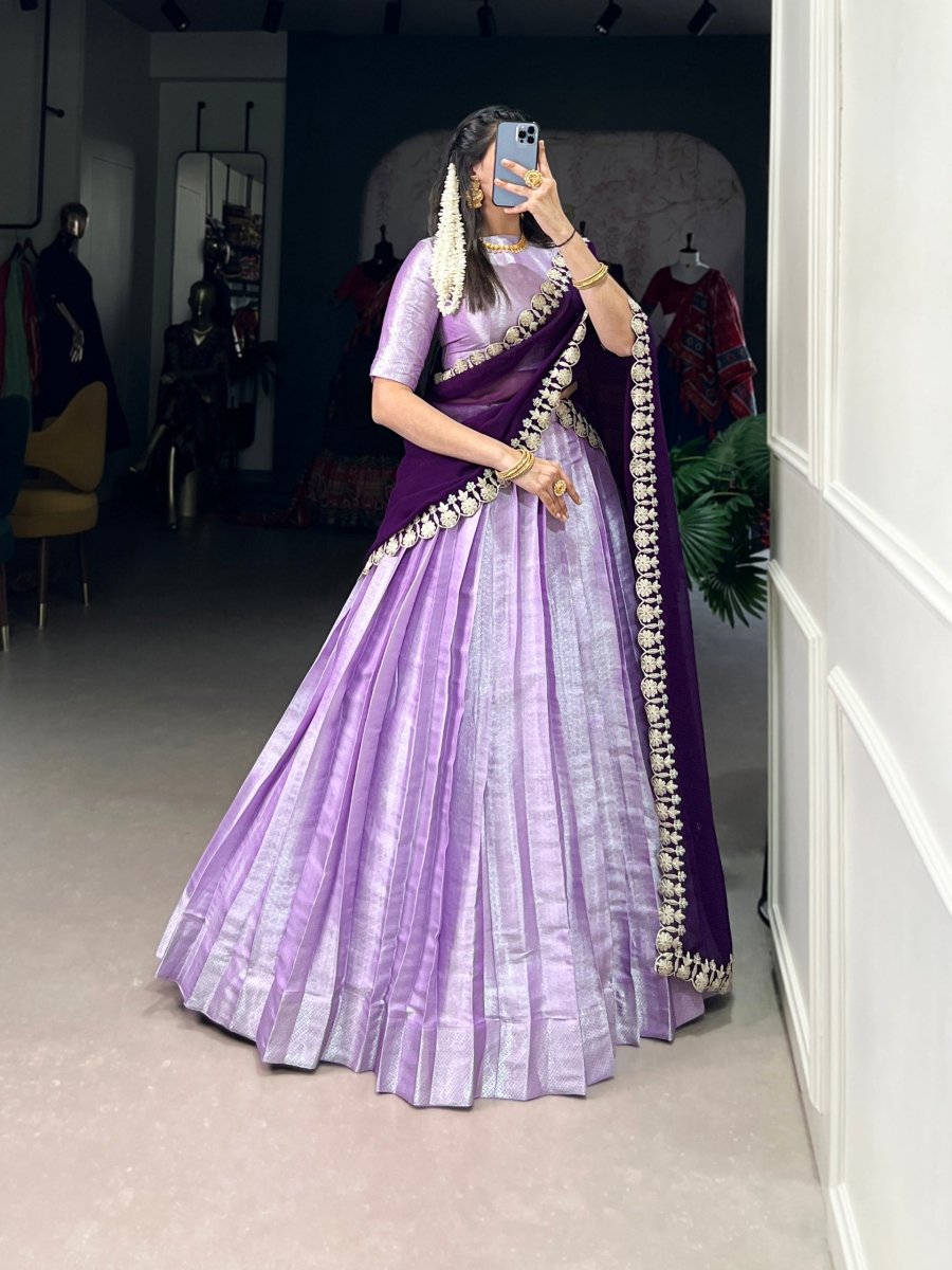 Jacquard Silk Lehenga Choli