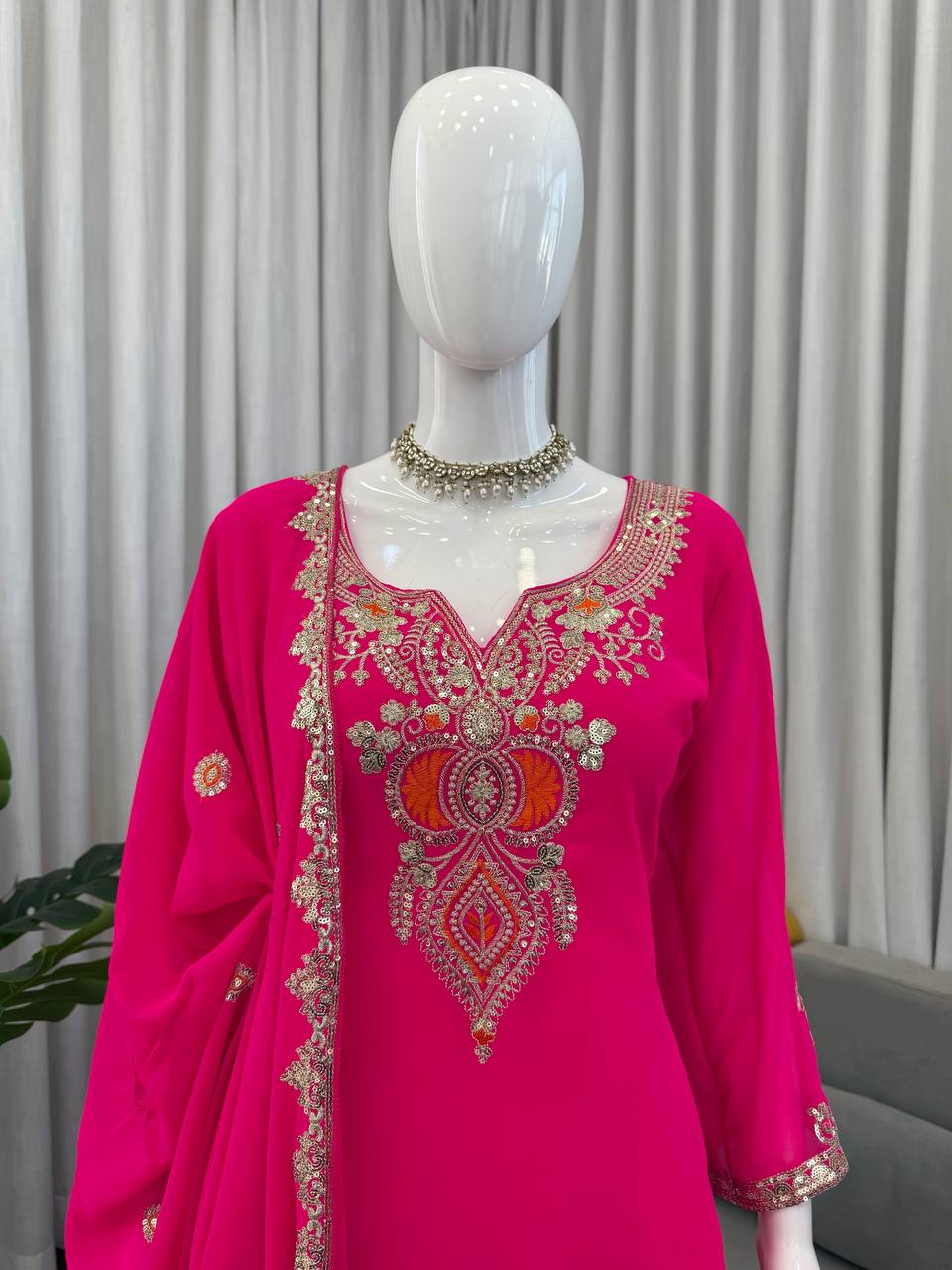 Sara Ali Embroidery Sharara