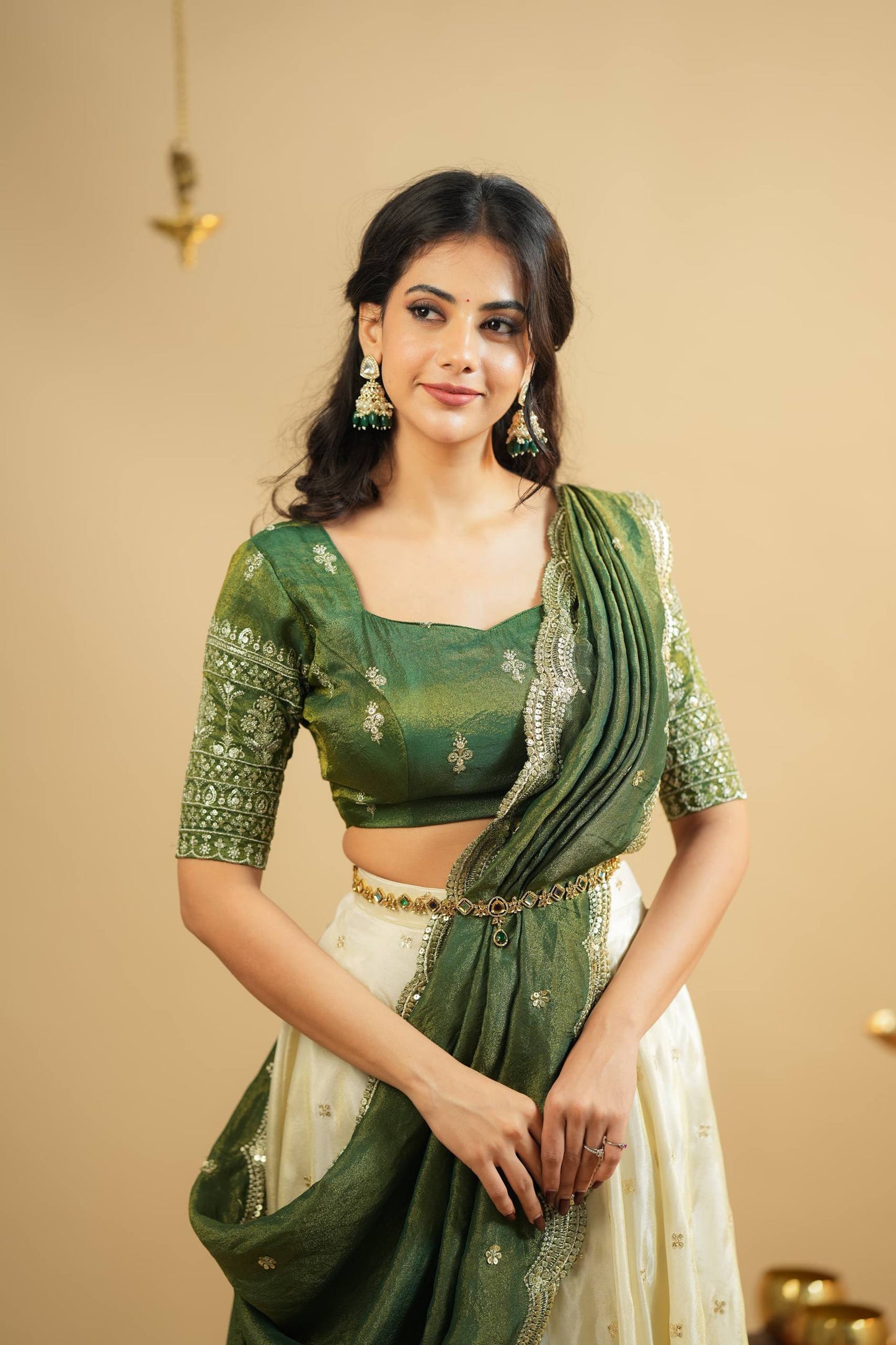 Green Pearl Lehenga