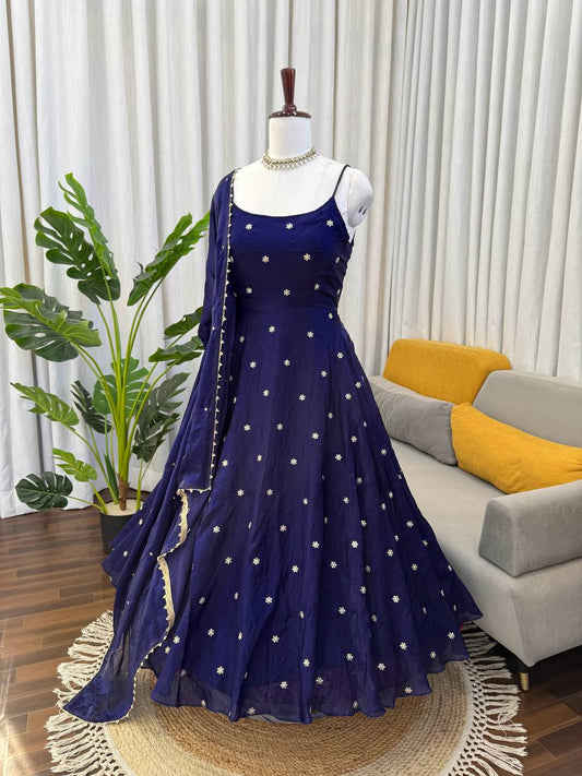Rina Blue Grace Anarkali
