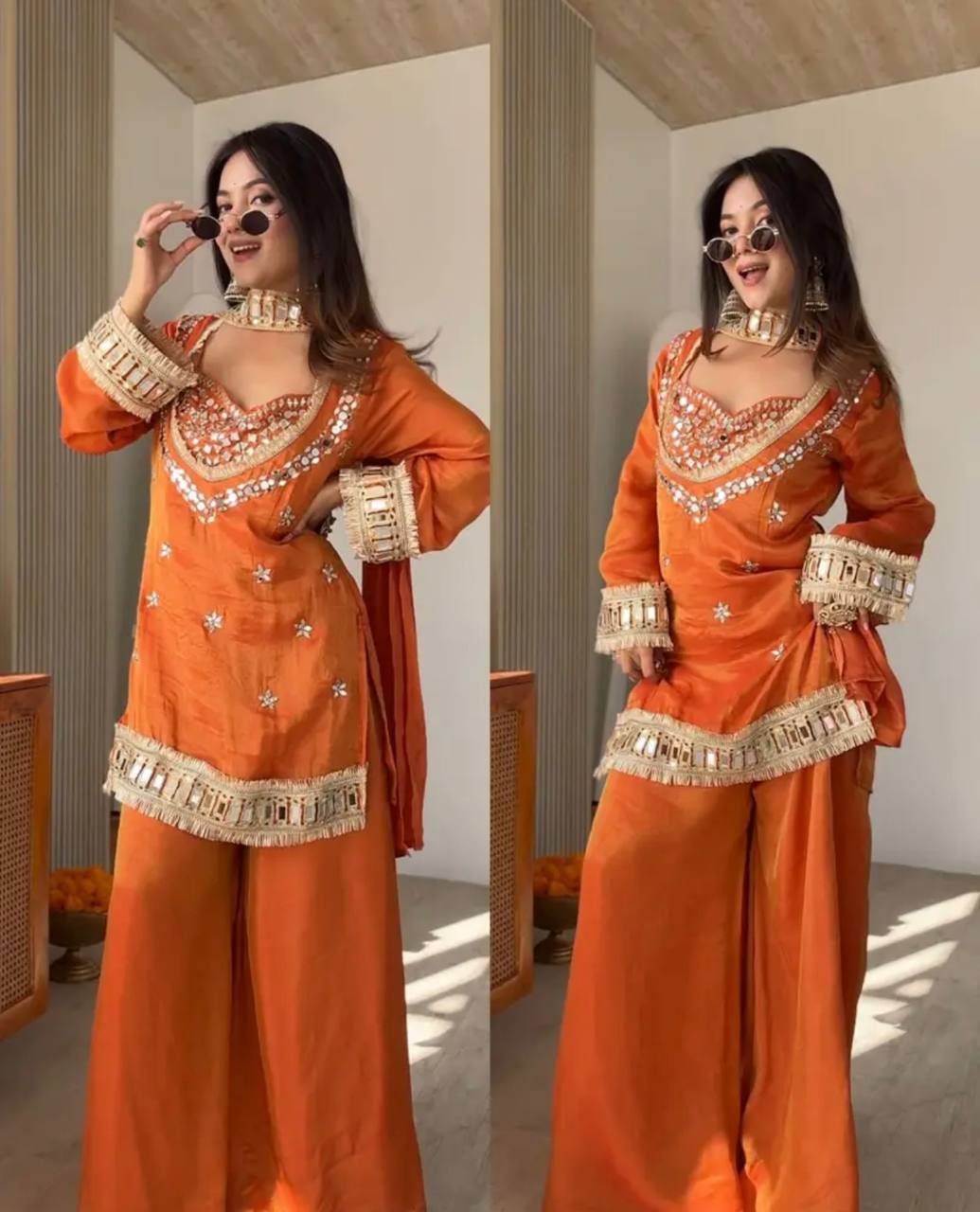 Mirror Kaftan Suit Set