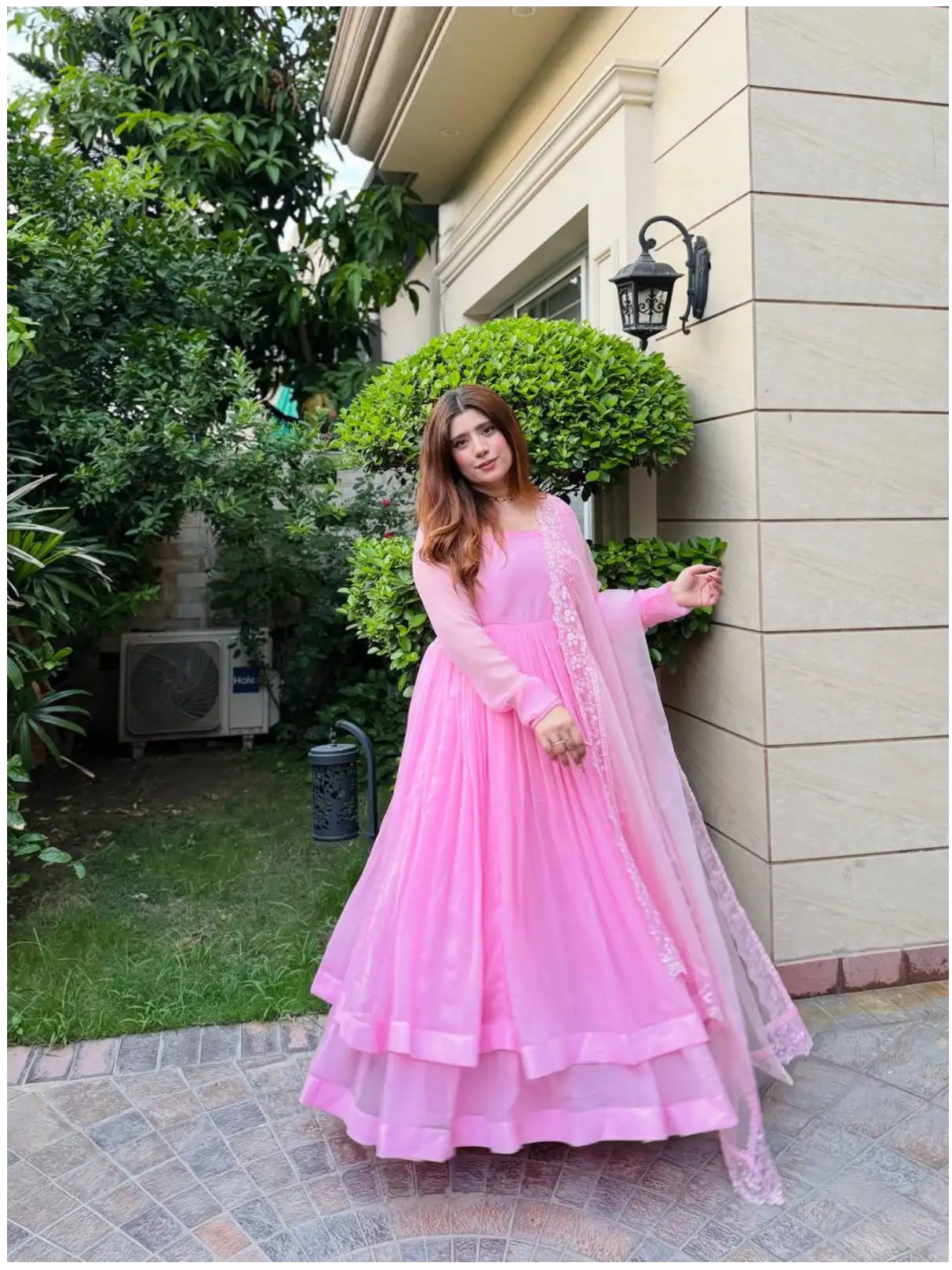 Rose Swan Anarkali