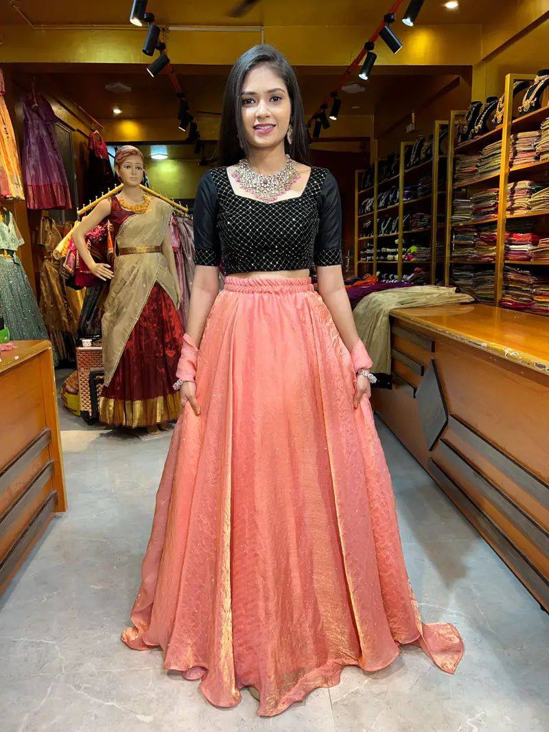 Diva Peach Lehenga