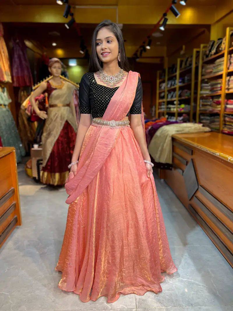 Diva Peach Lehenga
