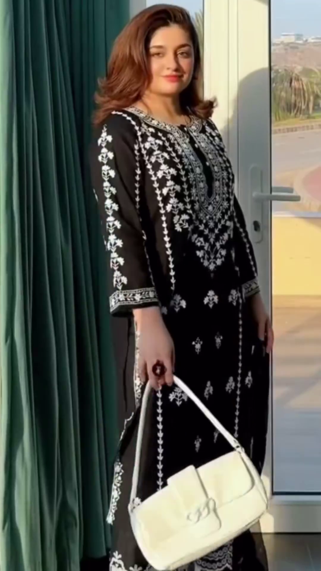 Black Chikankari Suit Set